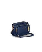 Tabita marineblaue Ledertasche - 22x10x15 cm