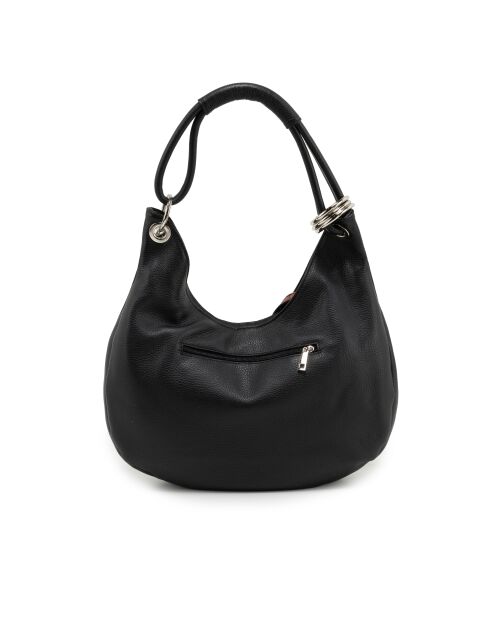 Alba schwarze Mehrledertasche - 38x10x34 cm