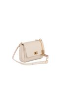 Matalia beige Ledertasche - 22x9x17 cm