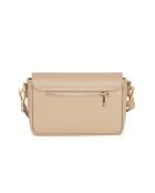 Terina leren tas licht taupe - 24x6,5x16 cm