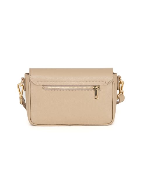 Terina Ledertasche helltaupe - 24x6,5x16 cm