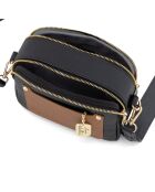 Aldina Tasche aus schwarzem Cuoio Leder - 22x11x18 cm