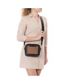 Aldina Tasche aus schwarzem Cuoio Leder - 22x11x18 cm