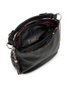 Bolso Fiorella negro multicolor - 30x9x27 cm