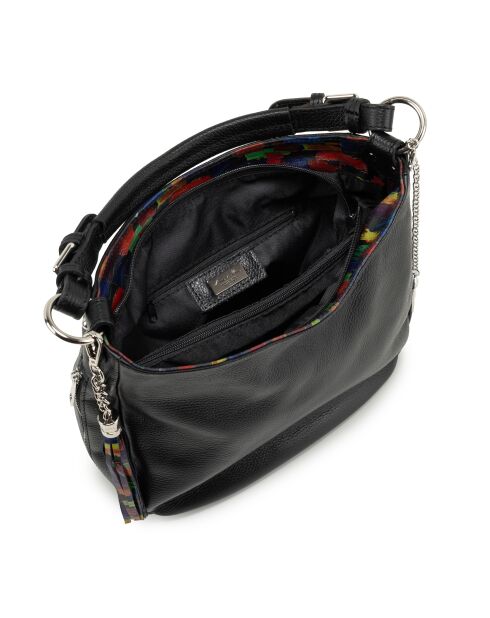 Sac en cuir Fiorella blackmulti - 30x9x27 cm