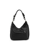 Bolso Fiorella negro multicolor - 30x9x27 cm