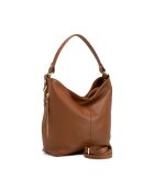Carrara cognac leren tas - 36x12x28 cm