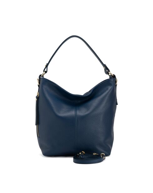 Carrarablaue Ledertasche - 36x12x28 cm