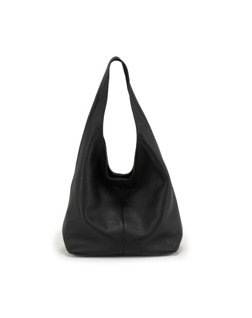 Tarquinia schwarze Ledertasche - 32x16x32 cm
