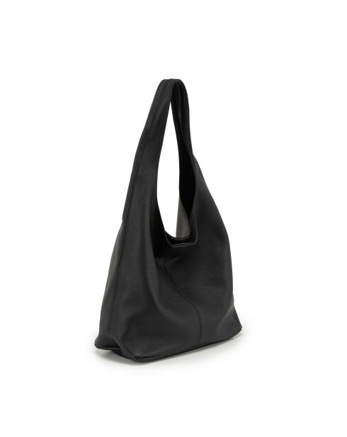 Tarquinia schwarze Ledertasche - 32x16x32 cm