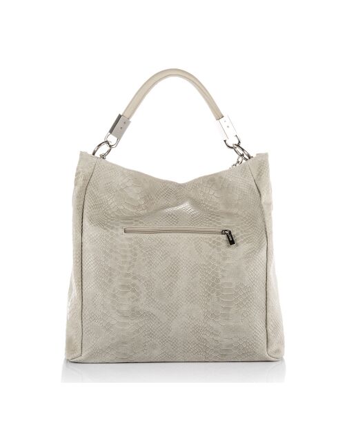 Rosallia beige Ledertasche - 38x14x36 cm