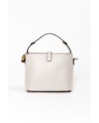 Adelma beige leren tas - 25x14x20 cm