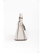 Adelma beige leren tas - 25x14x20 cm