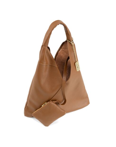 Sac en cuir Chersilina cuoio - 40x2x48 cm