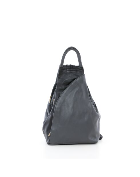 Novara zwarte leren tas+cénerie - 29x13x34 cm