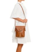 Sac en cuir Olona cognac - 23x6x23 cm