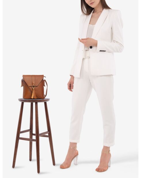 Sac en cuir Olona cognac - 23x6x23 cm