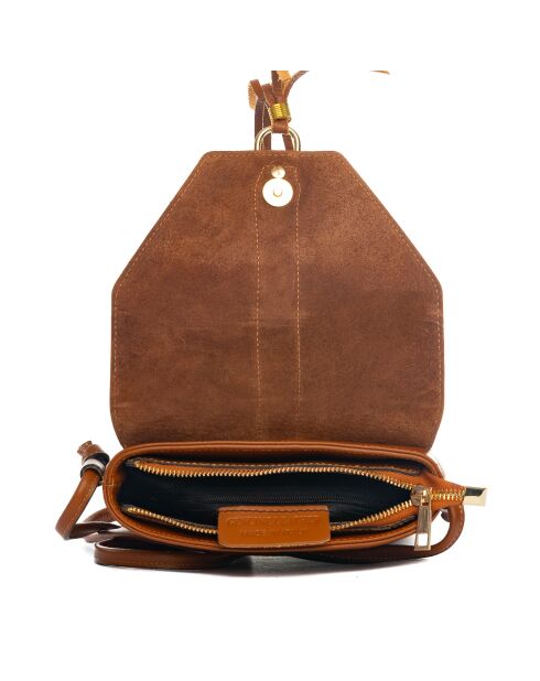 Sac en cuir Olona cognac - 23x6x23 cm