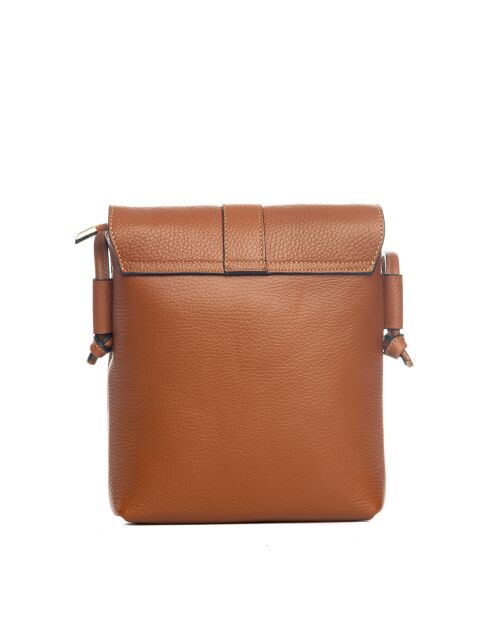 Sac en cuir Olona cognac - 23x6x23 cm