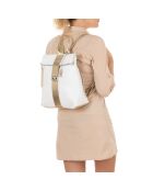 Borsa Azalea in similpelle bianca - 30x11x31 cm