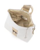 Borsa Azalea in similpelle bianca - 30x11x31 cm