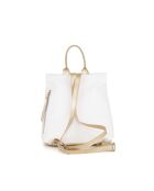 Borsa Azalea in similpelle bianca - 30x11x31 cm