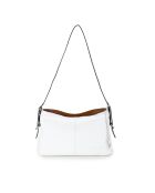 Borsa in pelle Brigida pelle bianca - 36x9x24 cm