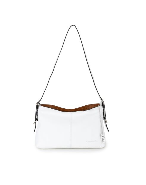 Brigida Ledertasche aus weißem Leder - 36x9x24 cm
