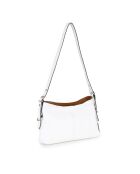 Borsa in pelle Brigida pelle bianca - 36x9x24 cm