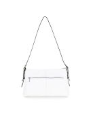 Borsa in pelle Brigida pelle bianca - 36x9x24 cm