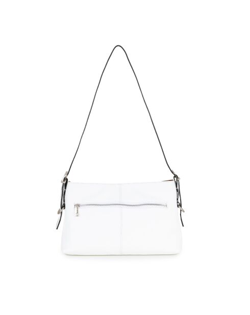 Brigida Ledertasche aus weißem Leder - 36x9x24 cm