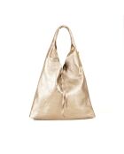 Sac en cuir Elvia platine - 40x2x31 cm