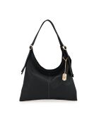 Bolso Sylviana de piel negra - 39x4x27 cm