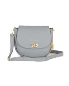 Grijze leren tas van Iseppa - 24x9x21 cm