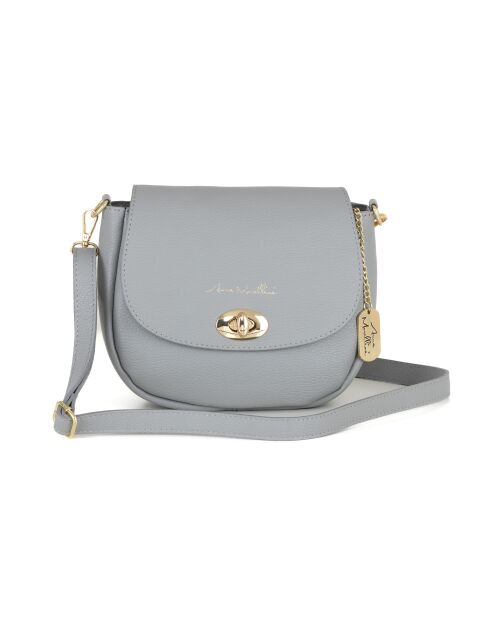 Iseppa graue Ledertasche - 24x9x21 cm