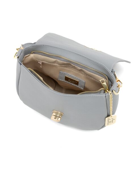 Iseppa graue Ledertasche - 24x9x21 cm