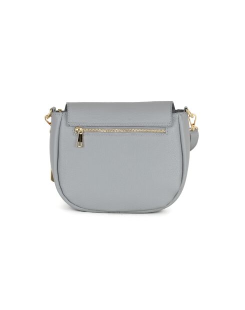 Iseppa graue Ledertasche - 24x9x21 cm