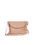 Alice roze leren tas - 22x2x18 cm