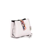 Sac en cuir Vida blanc - 22x10x17 cm