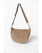 Iolanda Tasche aus taupefarbenem Leder - 36x12x22,5 cm