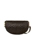 Rufina donkerbruine leren tas - 30x9x18 cm