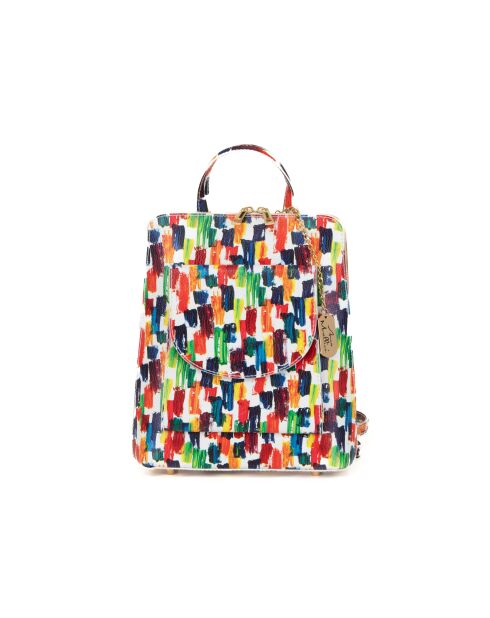 Sac en cuir Antonella blanc - 24x9x29 cm