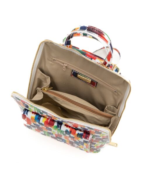 Sac en cuir Antonella blanc - 24x9x29 cm