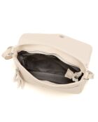 Lola vanille leren tas - 24x6x18 cm