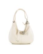 Sac en cuir Alba beige - 38x10x34 cm