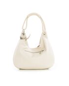 Sac en cuir Alba beige - 38x10x34 cm