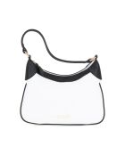 Sac en cuir Sabbatina blanc-noirs - 30x12x20 cm
