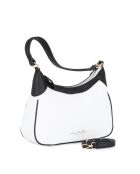 Sac en cuir Sabbatina blanc-noirs - 30x12x20 cm