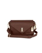 Terina Ledertasche in gebranntem Braun - 24x6,5x16 cm