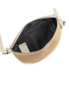 Niccone beige leren tas - 25x4x14 cm